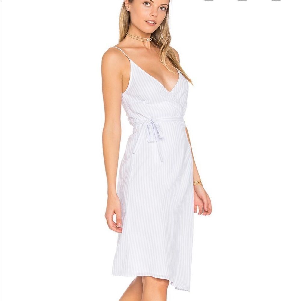 Suboo Into You Lilac White Wrap Dress NWT